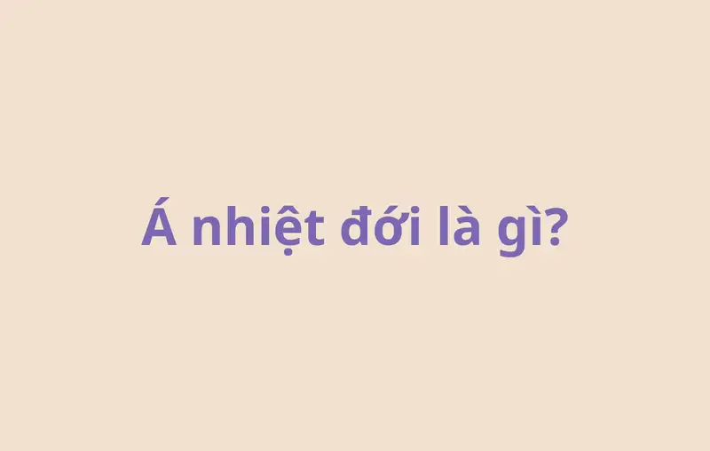 Á nhiệt đới là gì